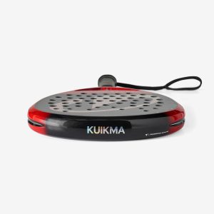 راکت پدل بزرگسال دکتلون کویکما - DECATHLON Kuikma PR Power Carbon Dynamic - مشکی/قرمز - تصویر 3