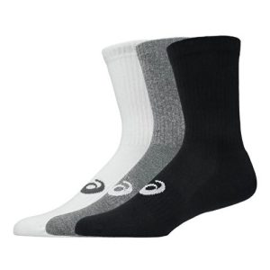 جوراب تنیس اسیکس ASICS Unisex Socks PERFORMANCE – پک سه تایی – سفید/خاکستری/مشکی