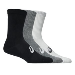جوراب تنیس اسیکس ASICS Unisex Socks PERFORMANCE - پک سه تایی - سفید/خاکستری/مشکی