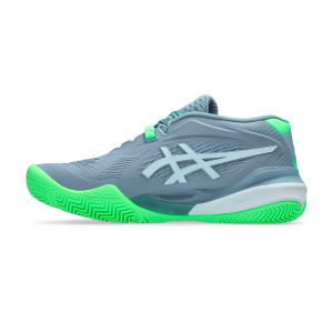 کفش پدل مردانه اسیکس Asics Gel Resolution X Padel – خاکستری/سبز