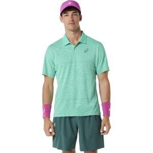 پلوشرت تنیس مردانه اسیکس Asics MATCH JACQUARD POLO SS TOP- سبز