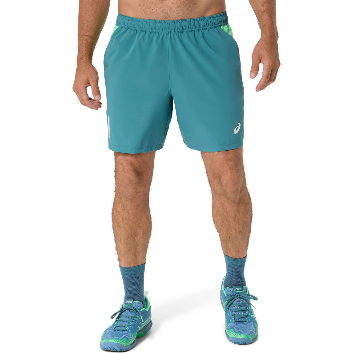 شلوارک پدل مردانه اسیکس Asics COURT 7IN - سبز شلوارک پدل مردانه اسیکس Asics COURT 7IN - سبز - Image 4