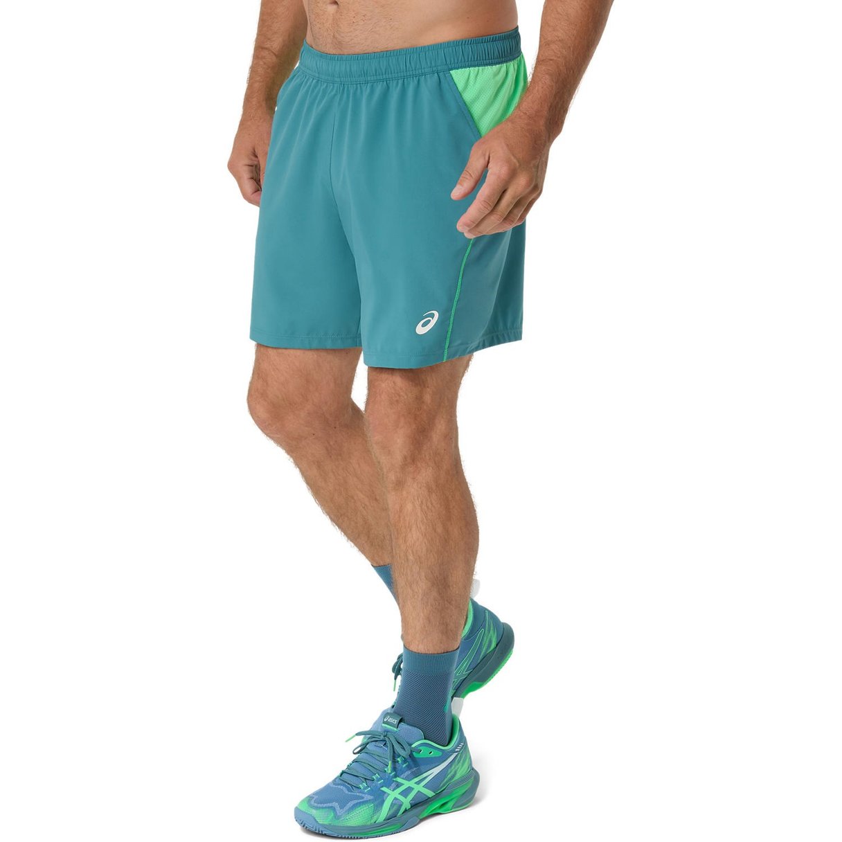 شلوارک پدل مردانه اسیکس Asics COURT 7IN - سبز شلوارک پدل مردانه اسیکس Asics COURT 7IN - سبز - Image 5