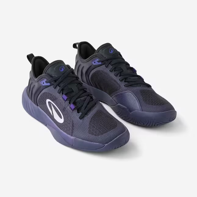 کفش تنیس مردانه دکتلون کویکما - Decathlon Unrupt Team - مشکی/بنفش - تصویر 2
