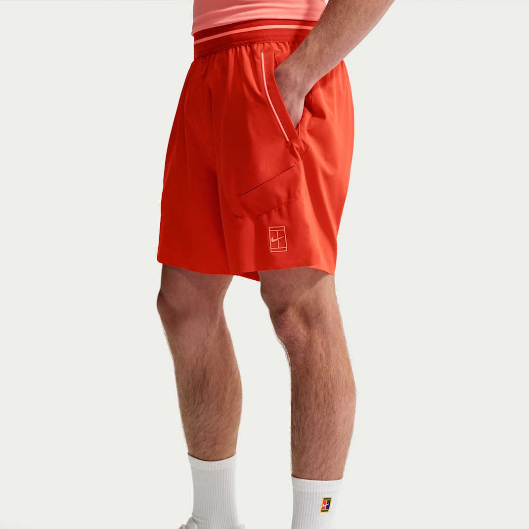 شلوارک تنیس مردانه نایک - NikeCourt Advantage Dri-FIT 20 cm - نارنجی شلوارک تنیس مردانه نایک - NikeCourt Advantage Dri-FIT 20 cm - نارنجی