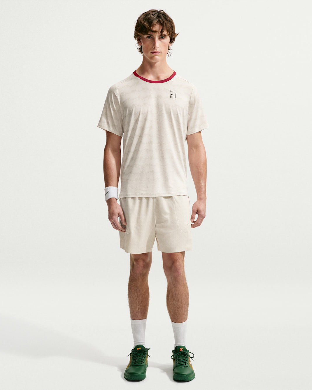 تی شرت تنیس مردانه نایک - NikeCourt Advantage - کرم - تصویر 4