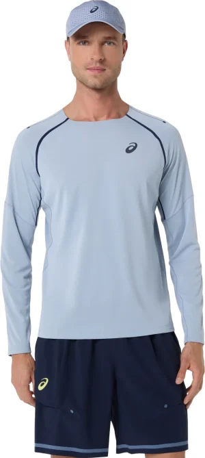 تیشرت تنیس مردانه اسیکس ASICS Match LS Top – آبی خاکستری تیشرت تنیس مردانه اسیکس ASICS Match LS Top – آبی خاکستری