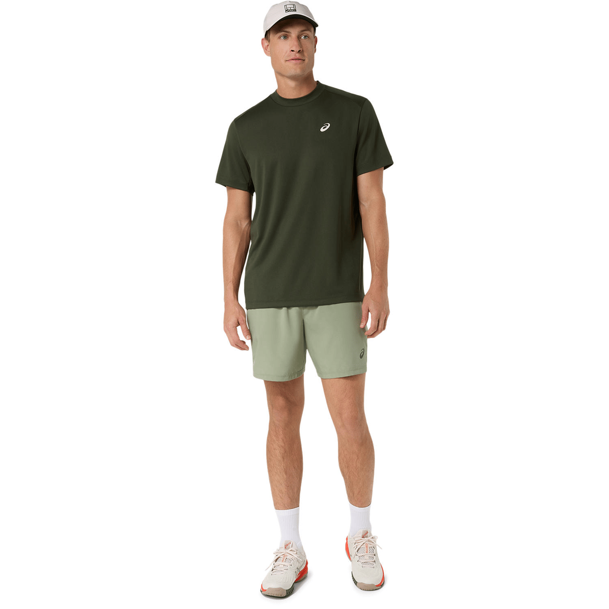 تیشرت تنیس مردانه اسیکس ASICS COURT SS TOP – خاکی - تصویر 6