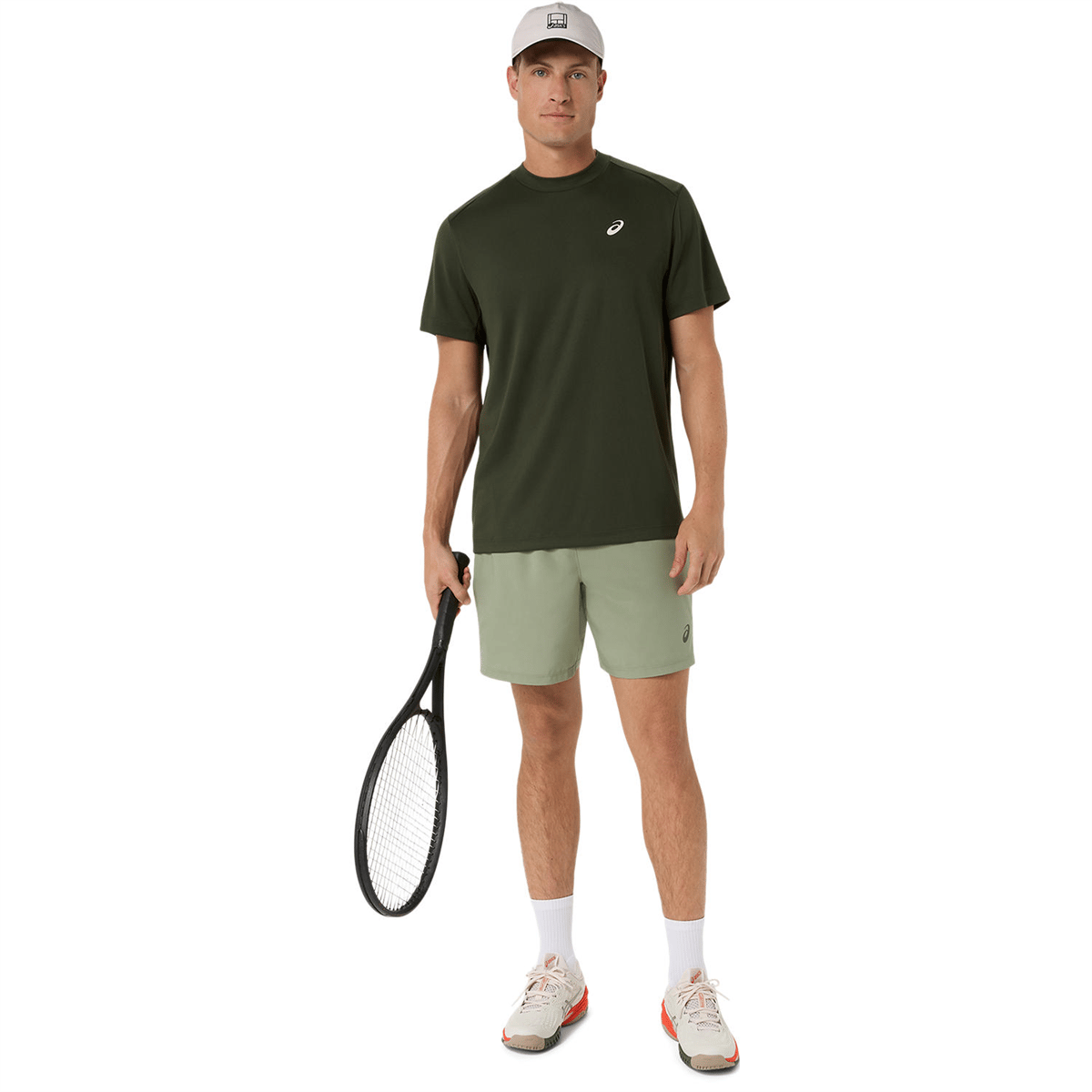 تیشرت تنیس مردانه اسیکس ASICS COURT SS TOP – خاکی - تصویر 7