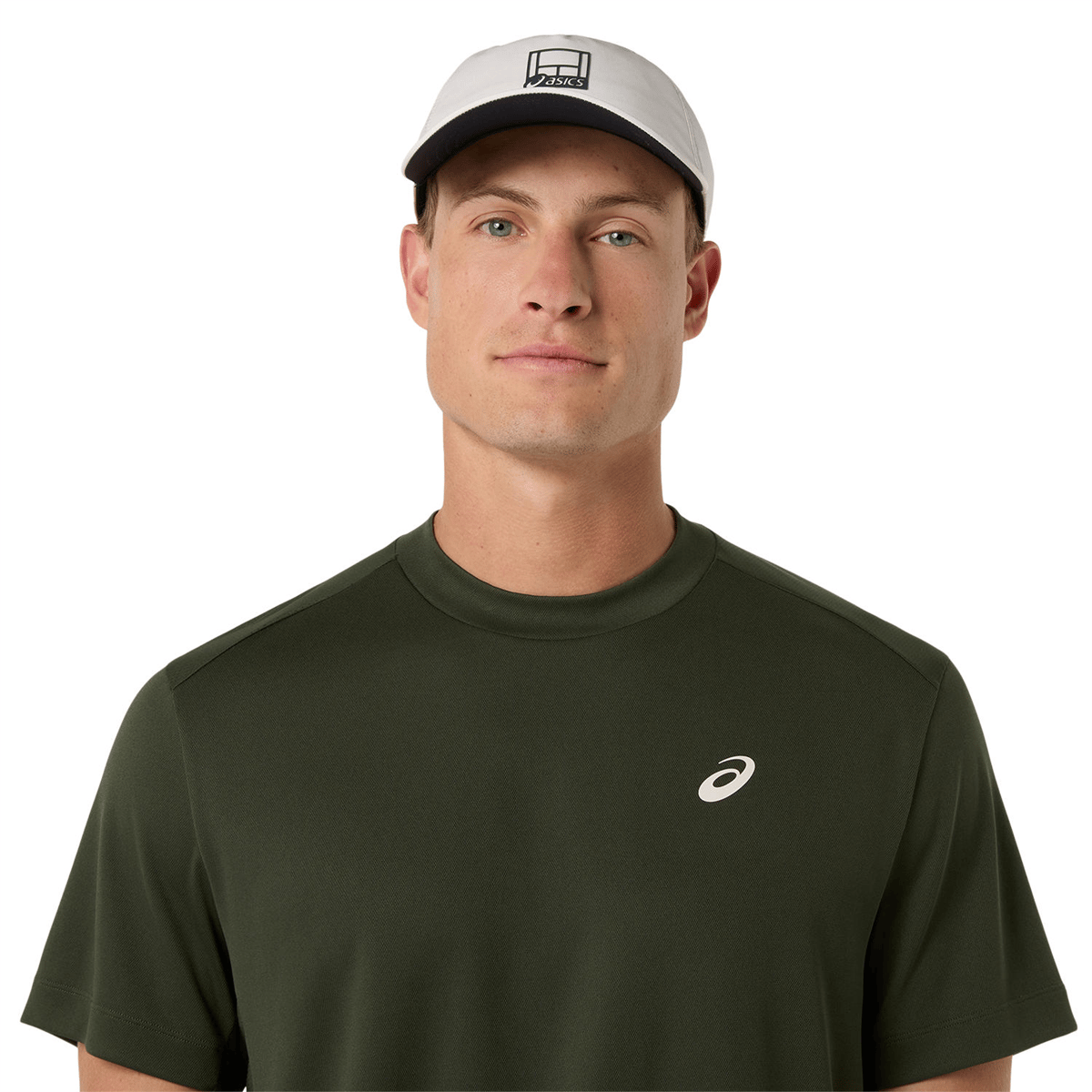 تیشرت تنیس مردانه اسیکس ASICS COURT SS TOP – خاکی - تصویر 4