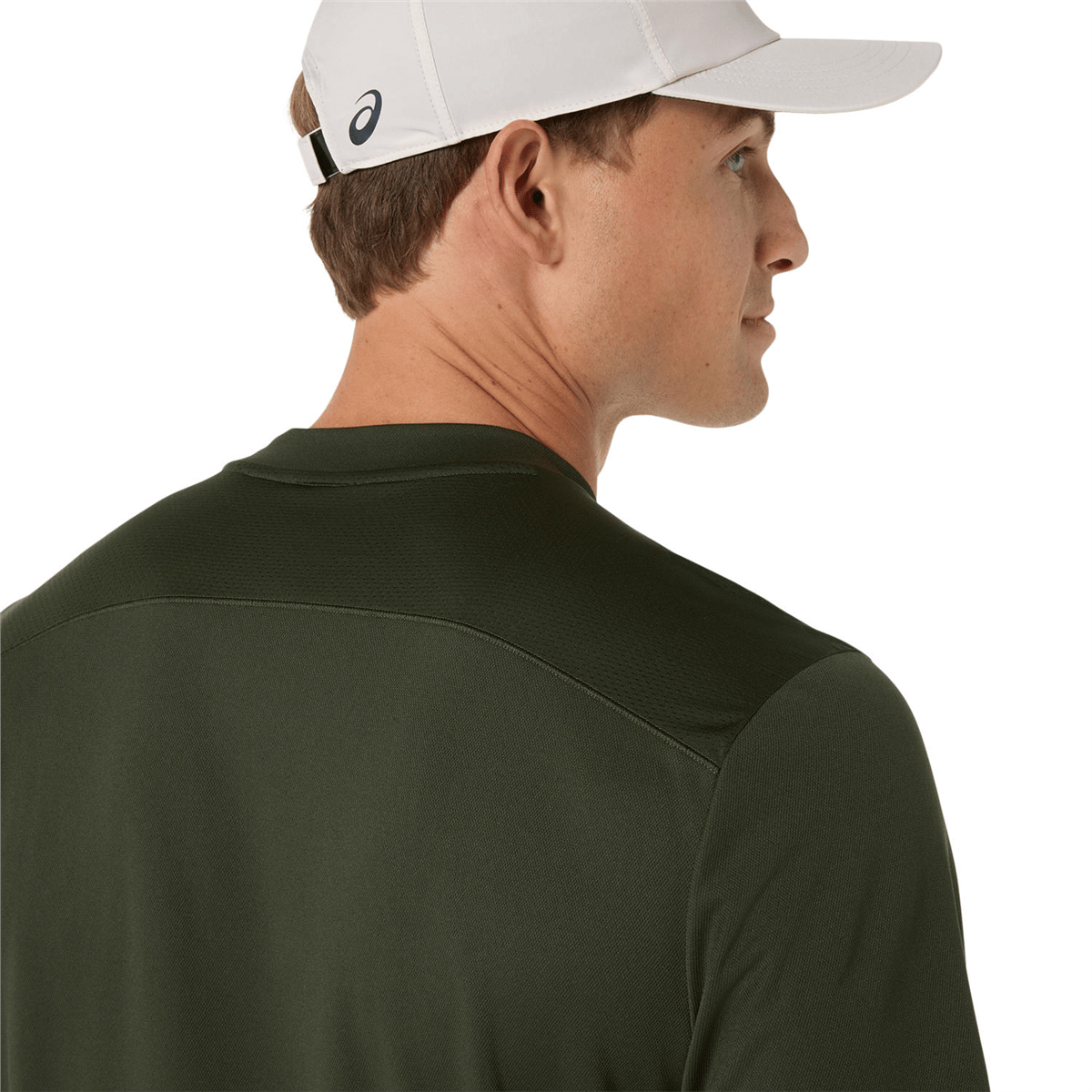 تیشرت تنیس مردانه اسیکس ASICS COURT SS TOP – خاکی - تصویر 5