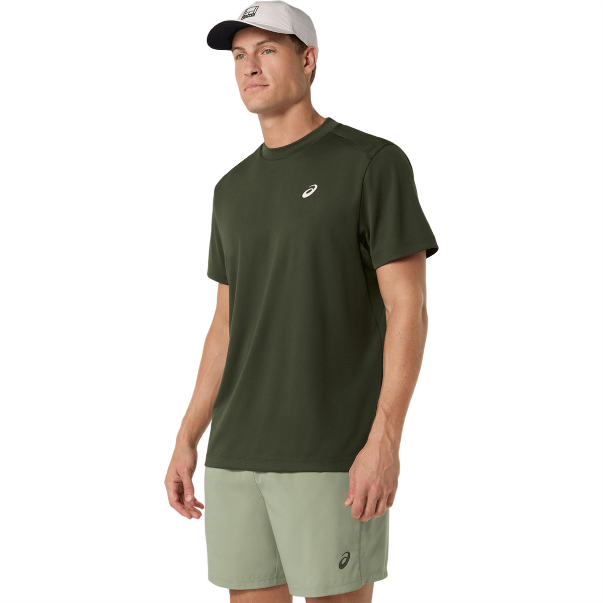 تیشرت تنیس مردانه اسیکس ASICS COURT SS TOP – خاکی - تصویر 3