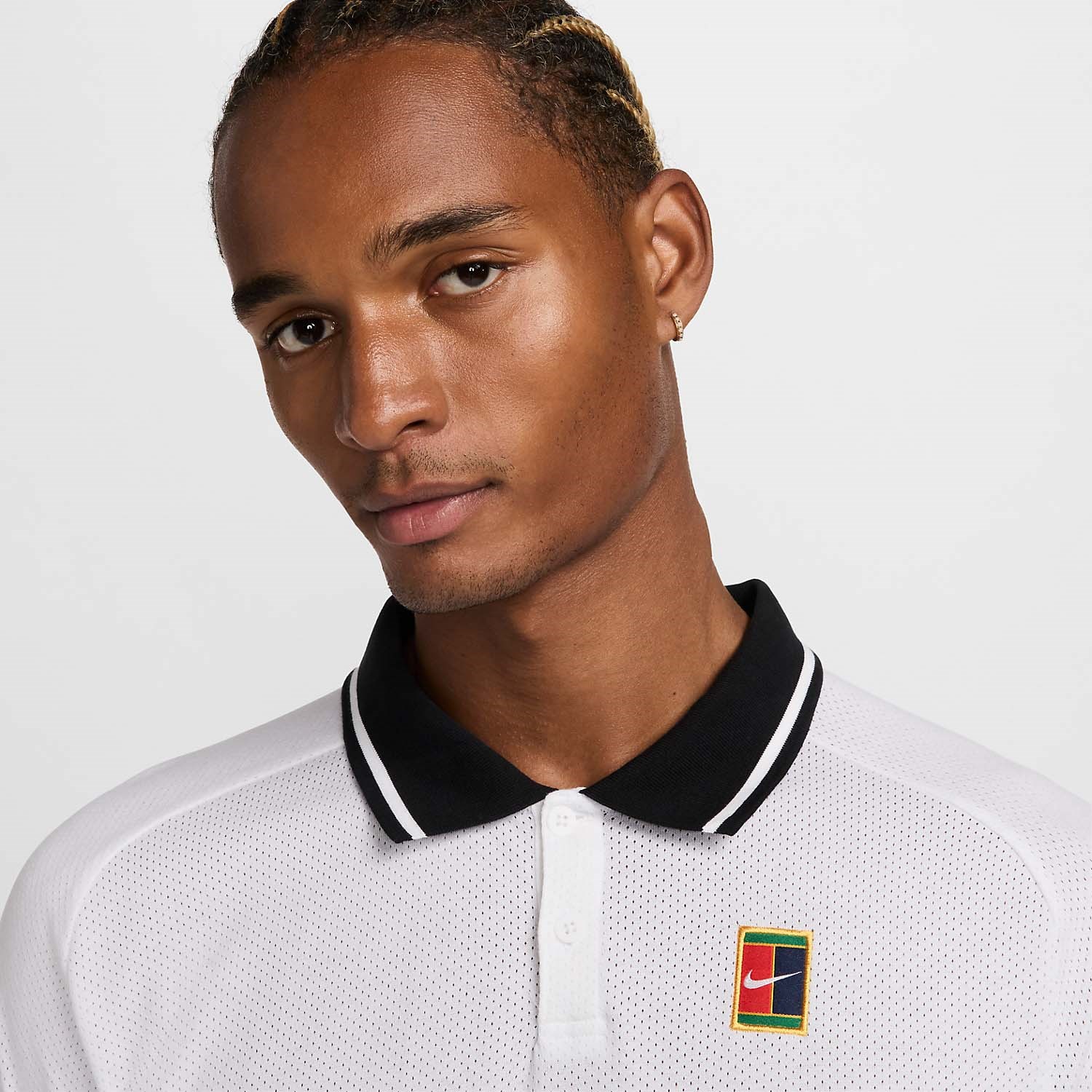 پلوشرت تنیس مردانه نایک NikeCourt Heritage – سفید - تصویر 3