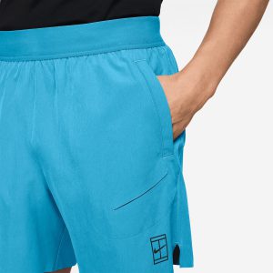 شلوارک تنیس مردانه نایک NikeCourt Advantage Dri-FIT 15 cm – آبی بالتیک
