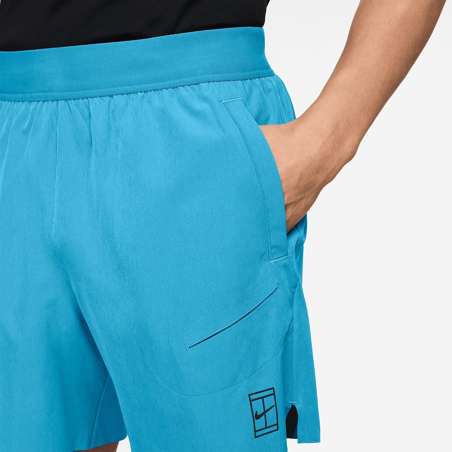 شلوارک تنیس مردانه نایک NikeCourt Advantage Dri-FIT 15 cm – آبی بالتیک - تصویر 2
