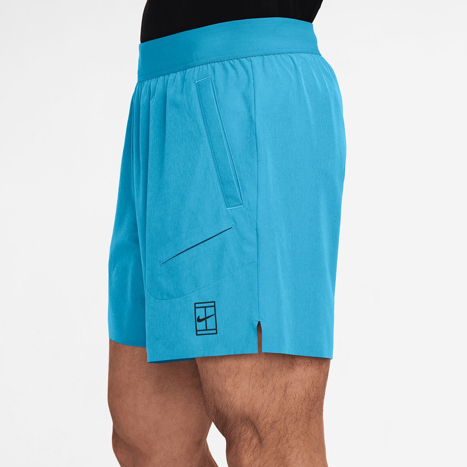 شلوارک تنیس مردانه نایک NikeCourt Advantage Dri-FIT 15 cm – آبی بالتیک - تصویر 3