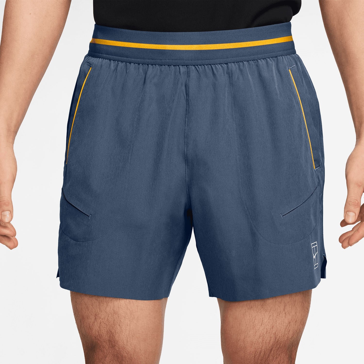 شلوارک تنیس مردانه نایک Advantage Dri-FIT 15 cm – آبی خاکستری تیره - تصویر 5