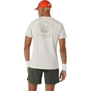 تیشرت تنیس مردانه اسیکس ASICS Game Seasonal Graphic Tee – بژ