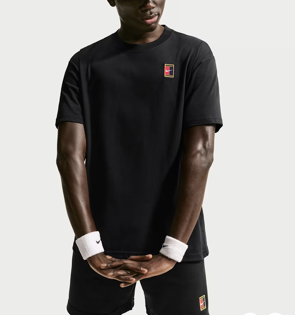 تیشرت تنیس مردانه نایک NikeCourt Max90 Cotton– مشکی - تصویر 4