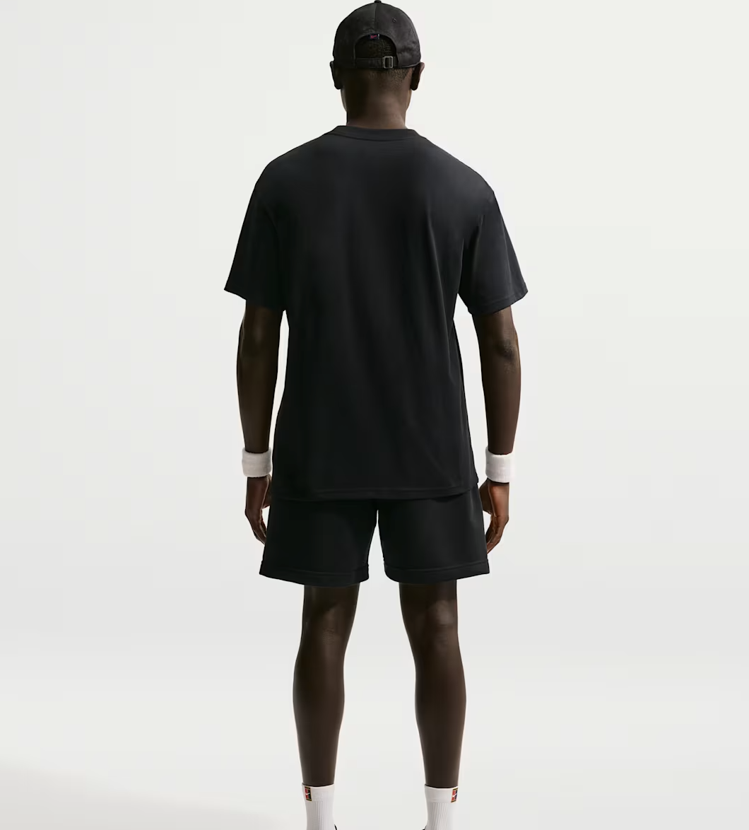 تیشرت تنیس مردانه نایک NikeCourt Max90 Cotton– مشکی - تصویر 2