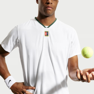 تیشرت تنیس مردانه نایک NikeCourt Slam Dri-FIT ADV– سفید تیشرت تنیس مردانه نایک NikeCourt Slam Dri-FIT ADV– سفید