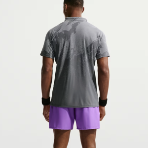 پلوشرت تنیس مردانه نایکNikeCourt Slam Dri-FIT ADV–خاکستری