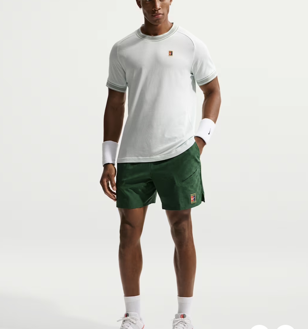 شلوارک ورزشی مردانه نایک NikeCourt Slam Dri-FIT – سبز - تصویر 5