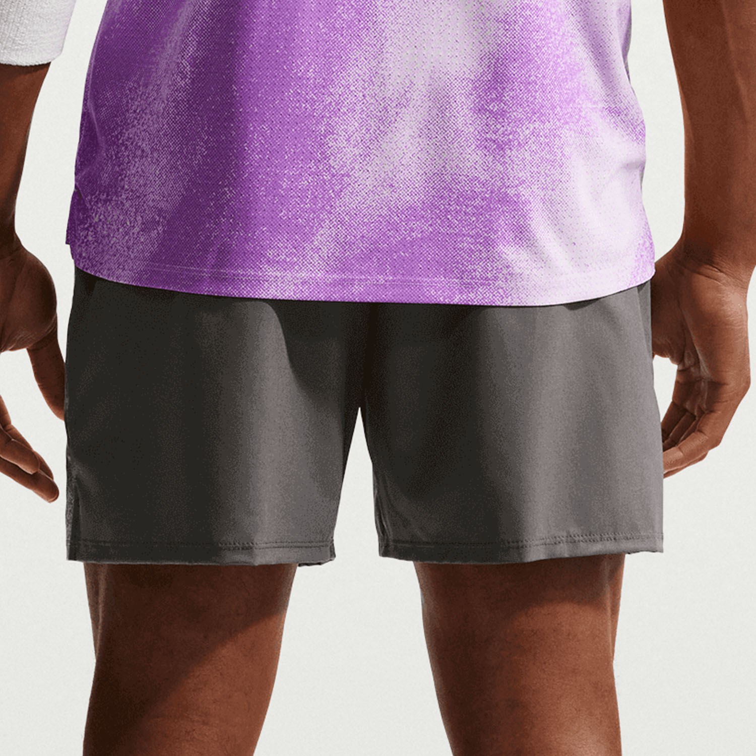 شلوارک تنیس مردانه نایک NikeCourt Slam Dri-FIT 15 cm – خاکستری - تصویر 5