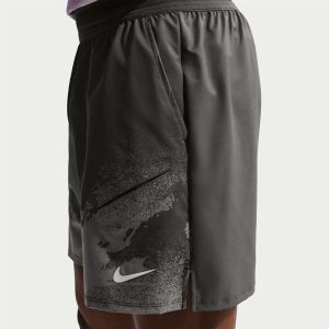 شلوارک تنیس مردانه نایک NikeCourt Slam Dri-FIT 15 cm – خاکستری