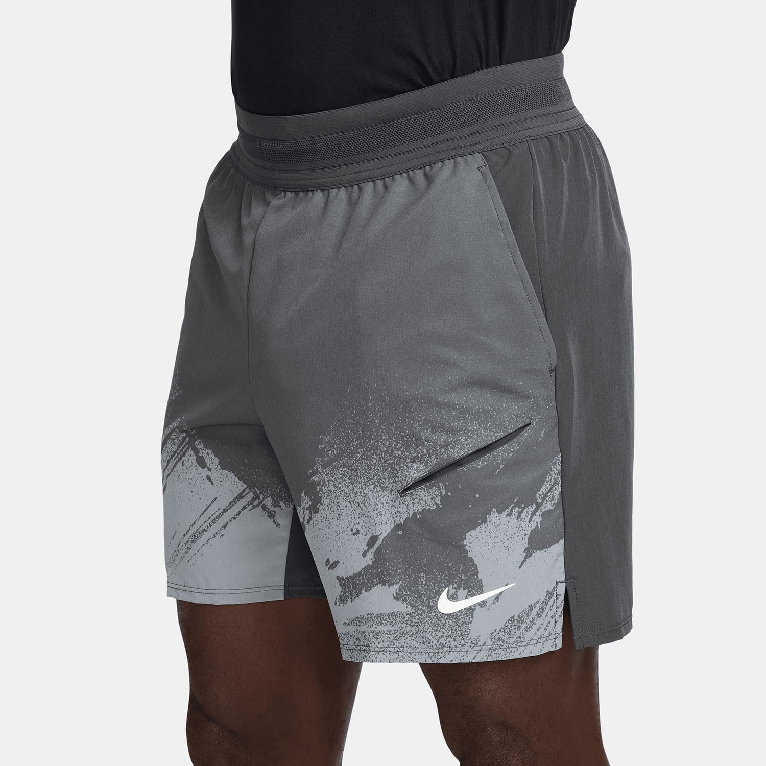 شلوارک تنیس مردانه نایک NikeCourt Slam Dri-FIT 15 cm – خاکستری - تصویر 6