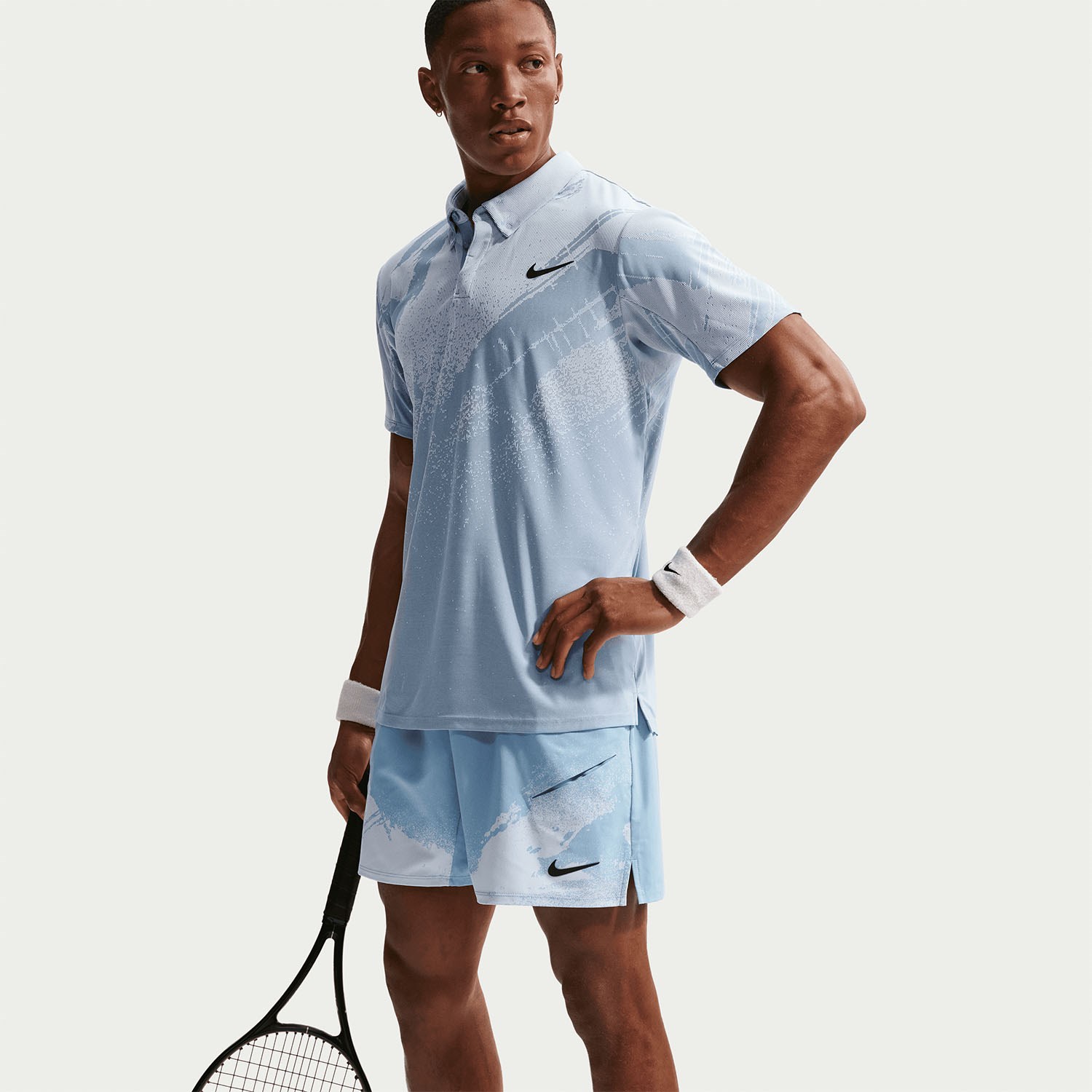 شلوارک تنیس مردانه نایک NikeCourt Slam Dri-FIT 15 cm – آبی مات - تصویر 3