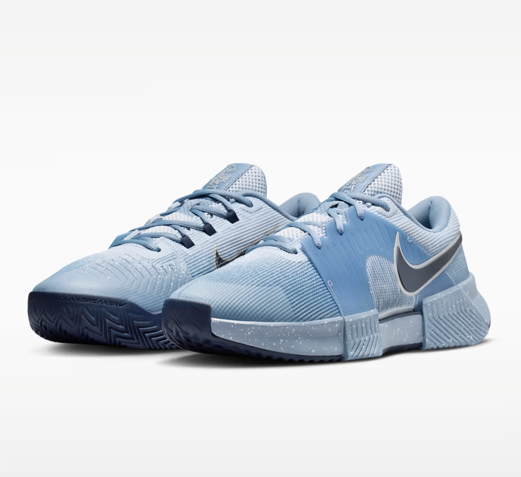 کفش تنیس مردانه نایک Nike GP Challenge 1.5 PRM – آبی دودی/نقرهای - تصویر 9