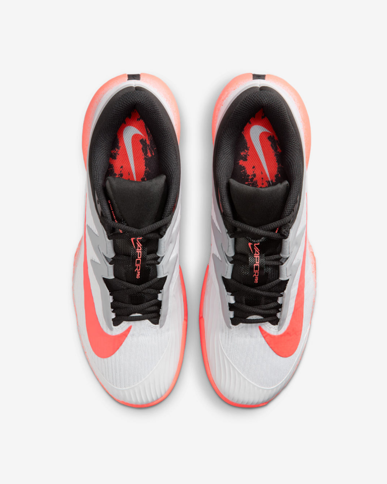 کفش تنیس مردانه نایکNike Hard Court Vapor Pro 3 – سفید/نارنجی کفش تنیس مردانه نایکNike Hard Court Vapor Pro 3 – سفید/نارنجی - تصویر 6