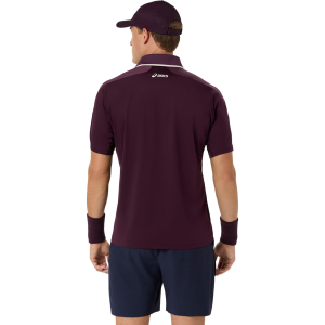 تیشرت تنیس مردانه اسیکس ASICS Match Jacquard Polo SS Top – بادمجانی