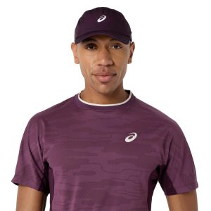 تیشرت تنیس مردانه اسیکس ASICS Match Jacquard SS Top – بادمجانی