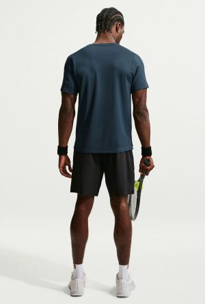 تیشرت تنیس مردانه نایک NikeCourt Advantage– سرمه ای