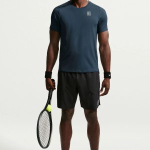 تیشرت تنیس مردانه نایک NikeCourt Advantage– سرمه ای