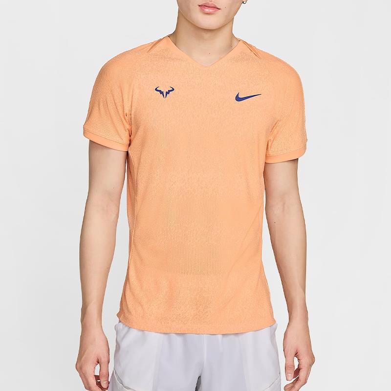 تیشرت تنیس مردانه نایک Nike Rafa Dri-FIT ADV Short-Sleeve – نارنجی - تصویر 5