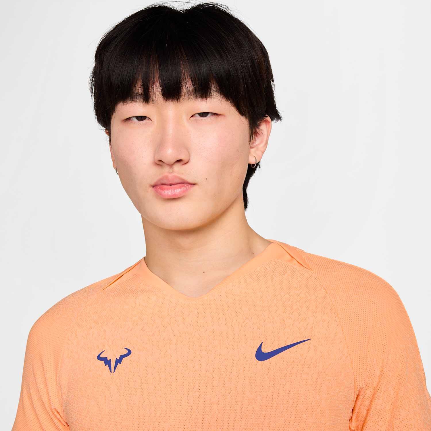 تیشرت تنیس مردانه نایک Nike Rafa Dri-FIT ADV Short-Sleeve – نارنجی - تصویر 4