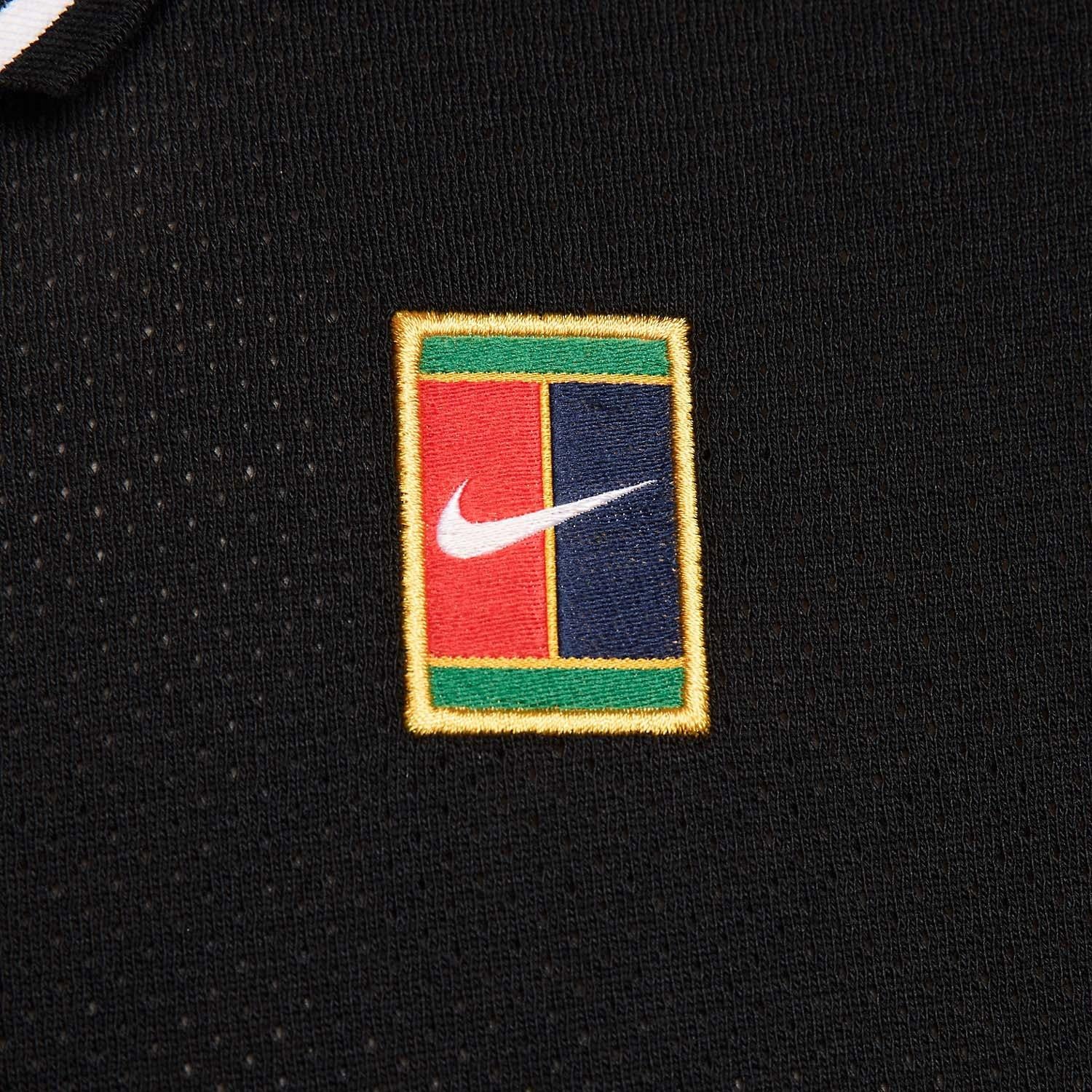 پلوشرت تنیس مردانه نایک NikeCourt Heritage – مشکی - تصویر 6