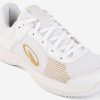 کفش تنیس بزرگسال Decathlon Kuikma Comfort Lite – سفید/بژ - Image 3