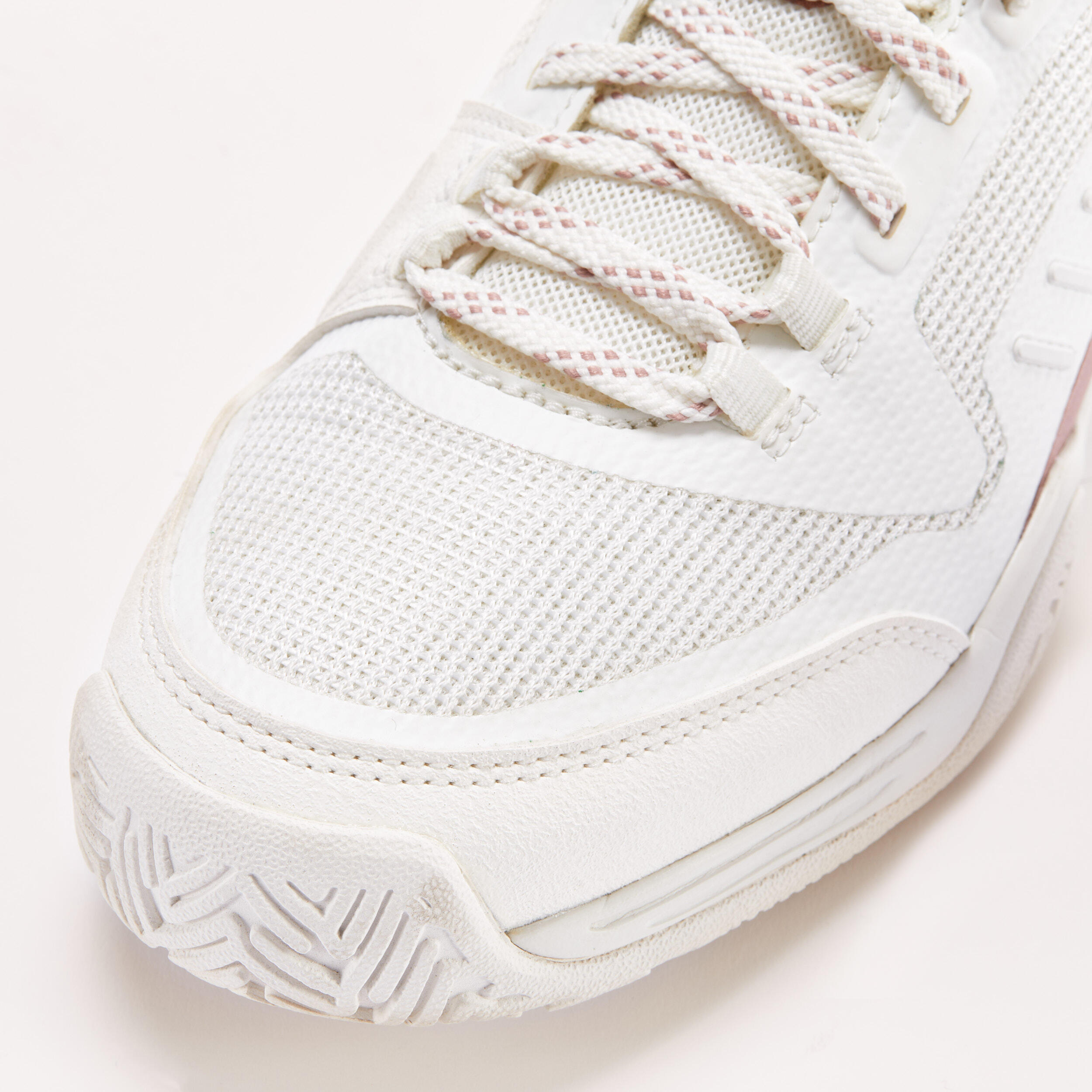 کفش تنیس بچگانه Decathlon TS500 Fast – سفید/صورتی - Image 3