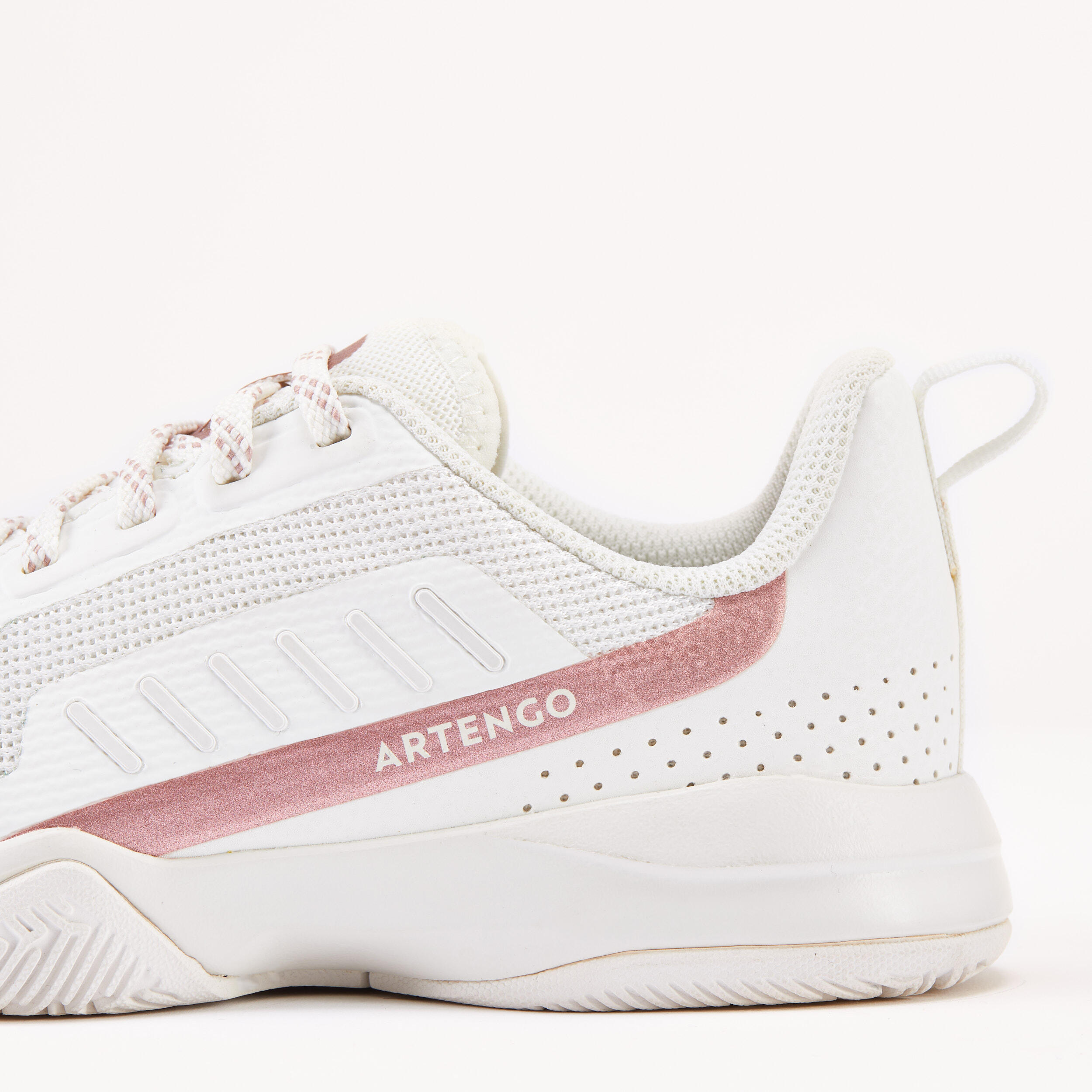 کفش تنیس بچگانه Decathlon TS500 Fast – سفید/صورتی - Image 5