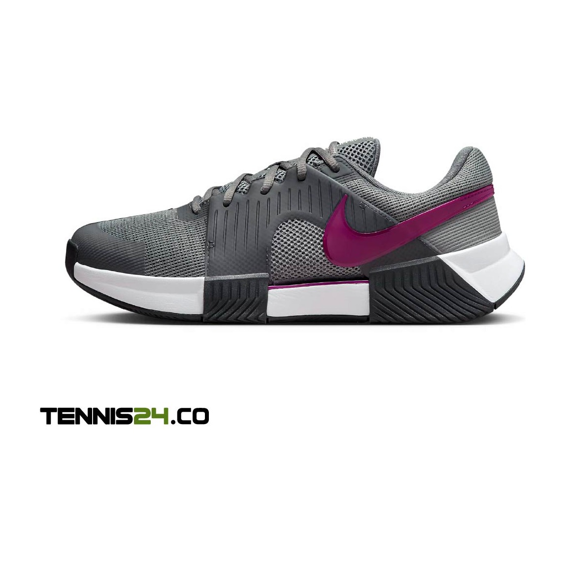 کفش تنیس مردانه نایک Nike Zoom GP Challenge 1 Hard Court Tennis Shoe- خاکستری/بنفش کفش تنیس نایک