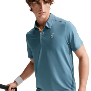 پلوشرت تنیس مردانه نایک Court Advantage Dri-Fit – آبی - تصویر 2