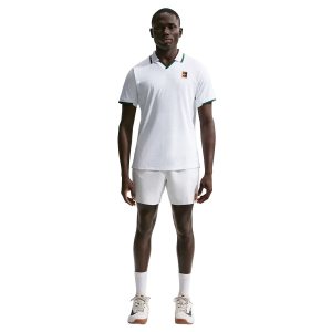 پلوشرت تنیس مردانه نایک Court Slam Dri-Fit Adv – سفید - تصویر 3