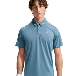 پلوشرت تنیس مردانه نایک Court Advantage Dri-Fit – آبی