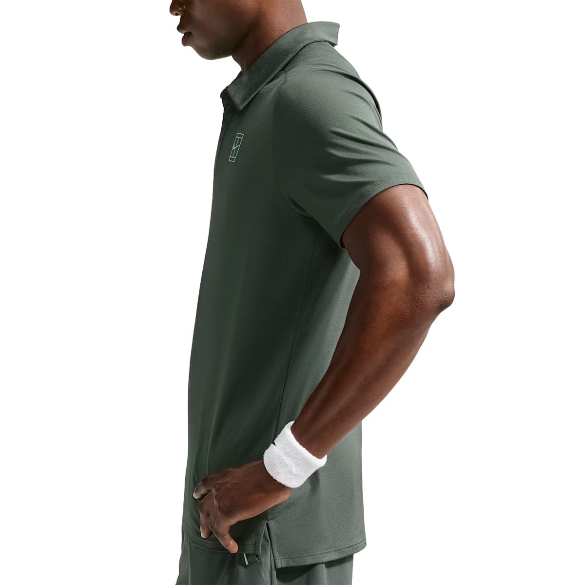 پلوشرت تنیس مردانه نایک Court Advantage Dri-Fit  – سبز - تصویر 4