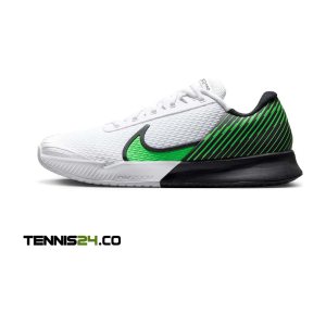 کفش تنیس مردانه نایک NikeCourt Air Zoom Vapor Pro 2 – مشکی/سفید/سبز کفش تنیس مردانه نایک NikeCourt Air Zoom Vapor Pro 2 – مشکی/سفید/سبز
