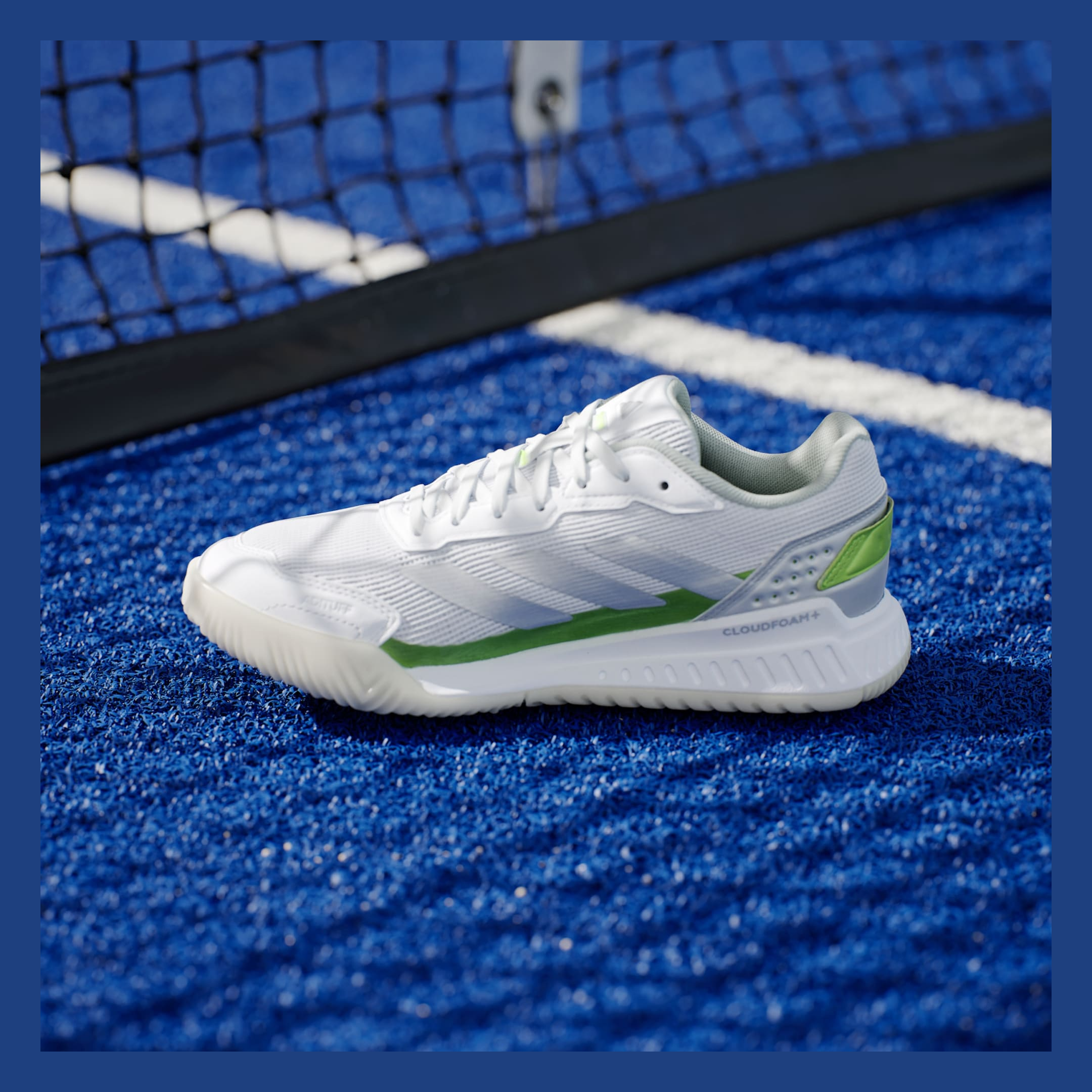 کفش پدل زنانه آدیداس - ADIDAS Courtquick Padel Shoes - سفید/سبز - تصویر 5
